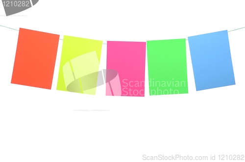 Image of Colored paper notes