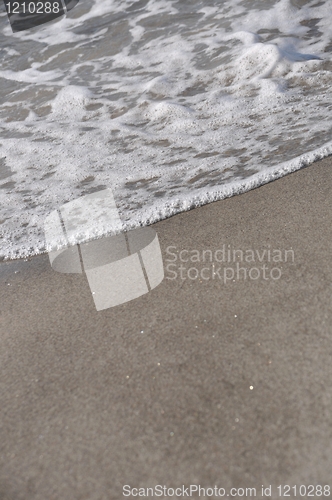 Image of Foam on sand