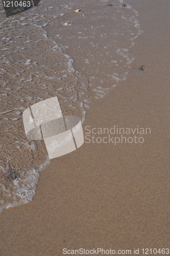 Image of Foam on sand