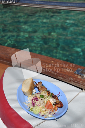 Image of Lunch on boat