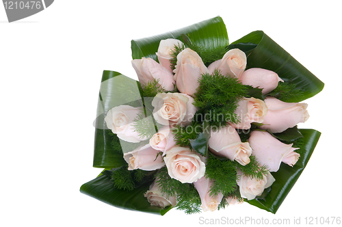 Image of Pink roses bouquet