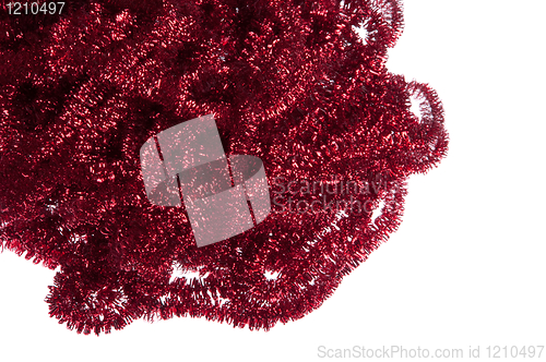 Image of Christmas tinsel decoration