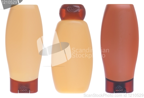 Image of Shampoo and conditioner bottles