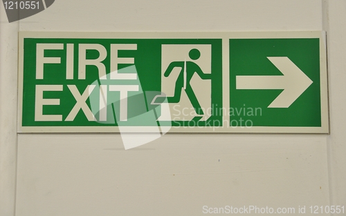 Image of Fire exit sign