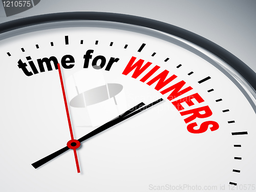 Image of time for winners
