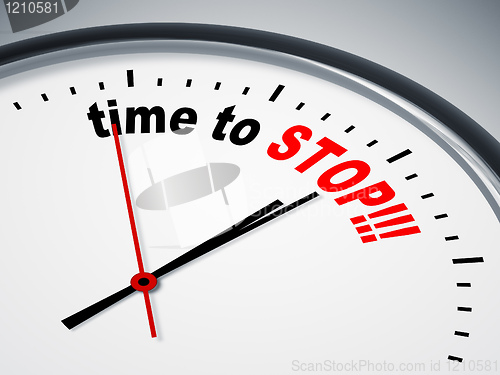 Image of time to stop