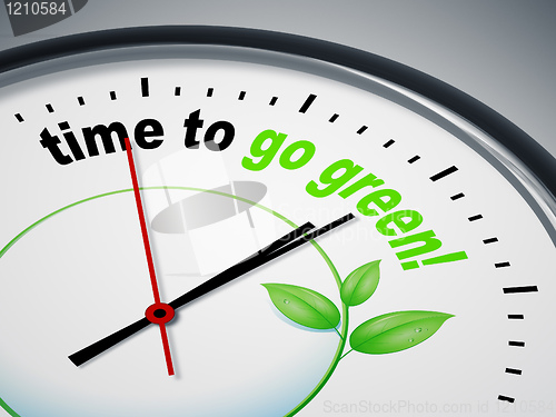 Image of time to go green