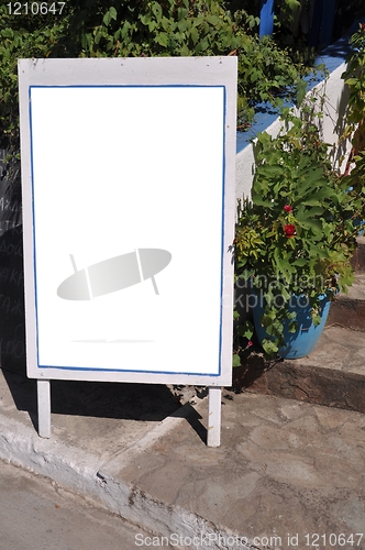 Image of Empty restaurant menu 