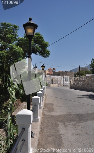 Image of Street road in Lagoudi village, Greece