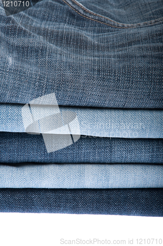 Image of Stack of jeans