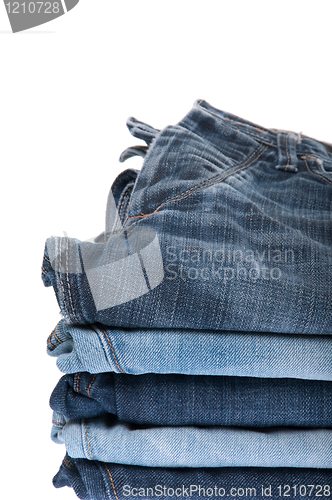 Image of Stack of jeans