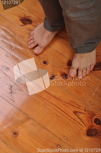 Image of Man bare feet
