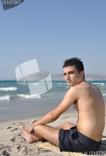 Image of Man at the beach