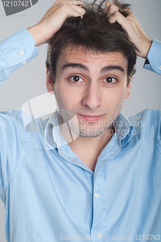 Image of Stressed business man