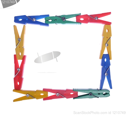 Image of Clothes pegs frame