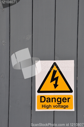 Image of High voltage danger sign