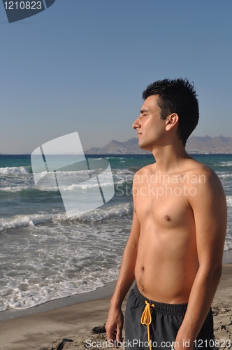 Image of Man at the beach