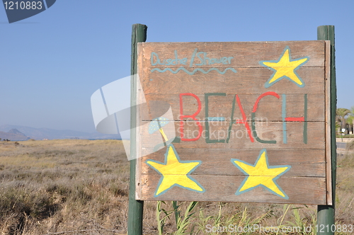 Image of Beach sign