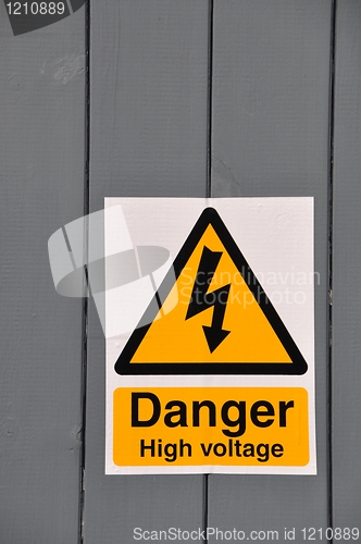 Image of High voltage danger sign