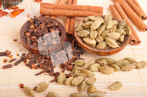 Image of Cardamom pods and cloves