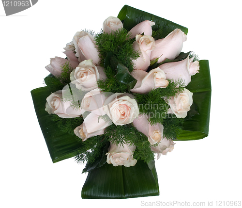 Image of Pink roses bouquet