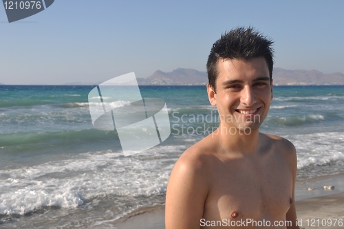 Image of Man at the beach