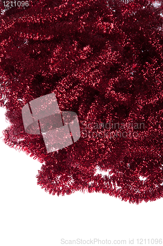 Image of Christmas tinsel decoration