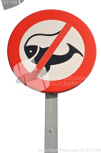 Image of No fishing sign