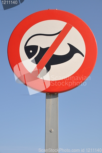 Image of No fishing sign