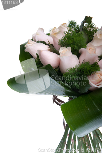 Image of Pink roses bouquet