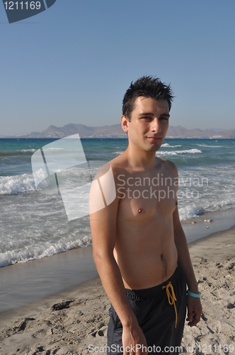 Image of Man at the beach