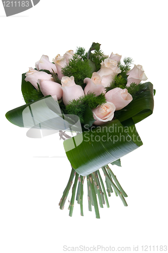 Image of Pink roses bouquet