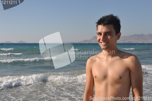 Image of Man at the beach