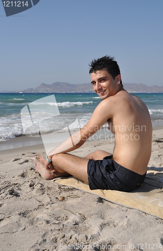 Image of Man at the beach