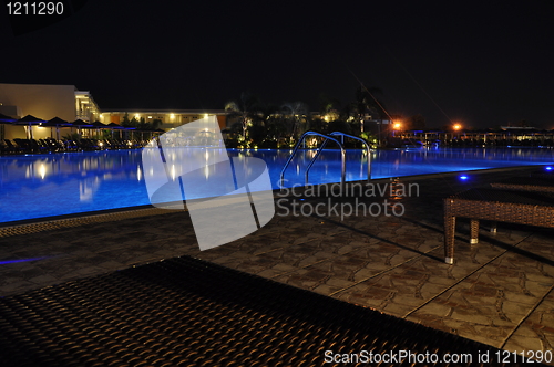Image of Pool at night