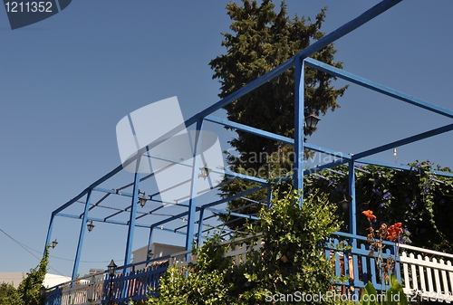 Image of Greek outdoor restaurant