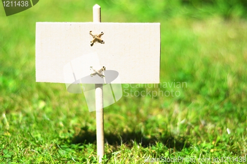 Image of blank sign