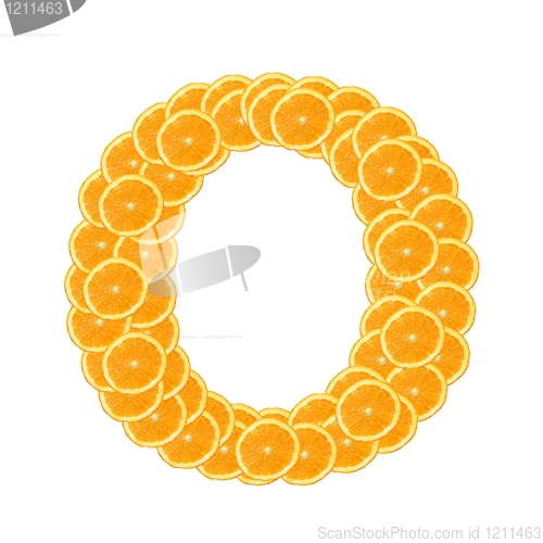 Image of orange fruit alphabet