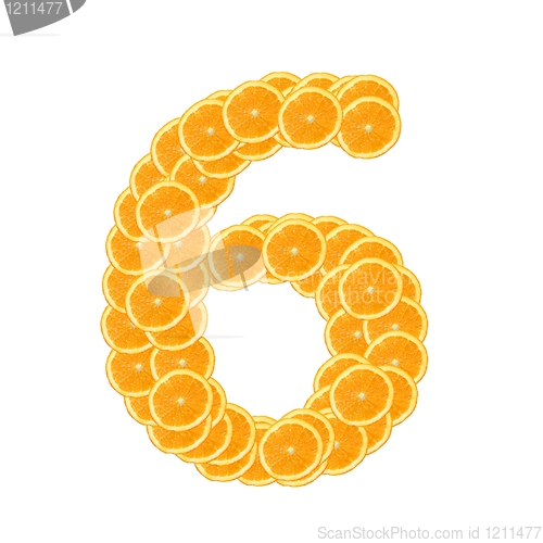 Image of orange fruit alphabet