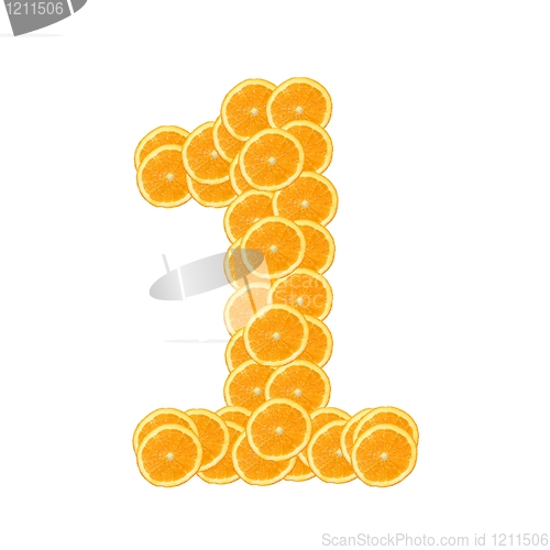 Image of orange fruit alphabet
