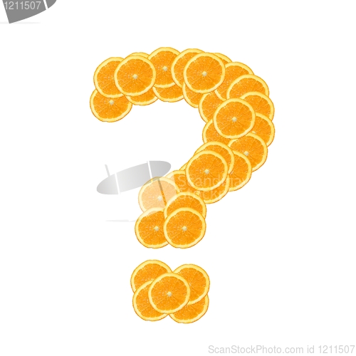 Image of orange fruit alphabet