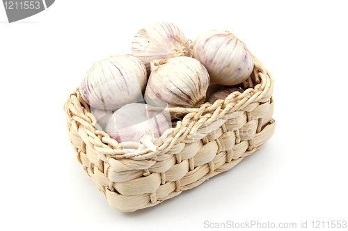 Image of garlic isolated on white