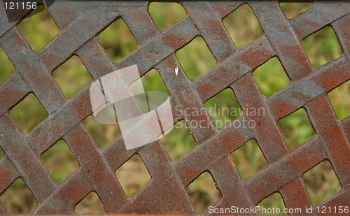 Image of rusty piece of pattern