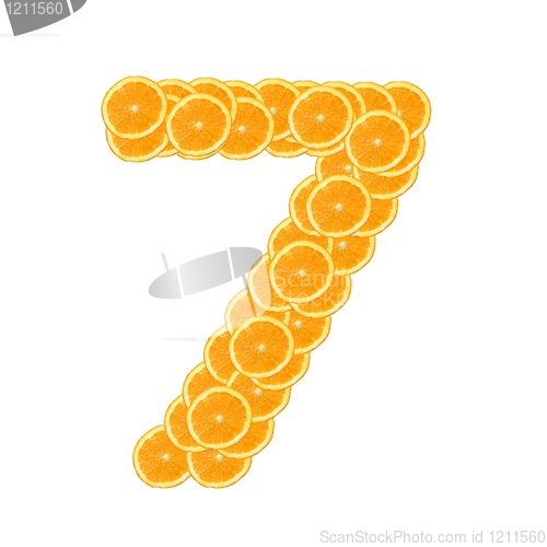 Image of orange fruit alphabet