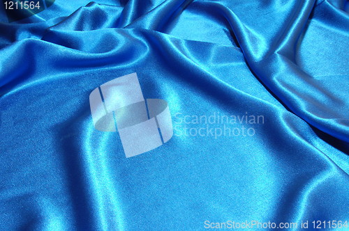 Image of blue satin background