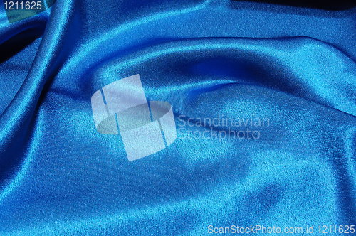 Image of blue satin background