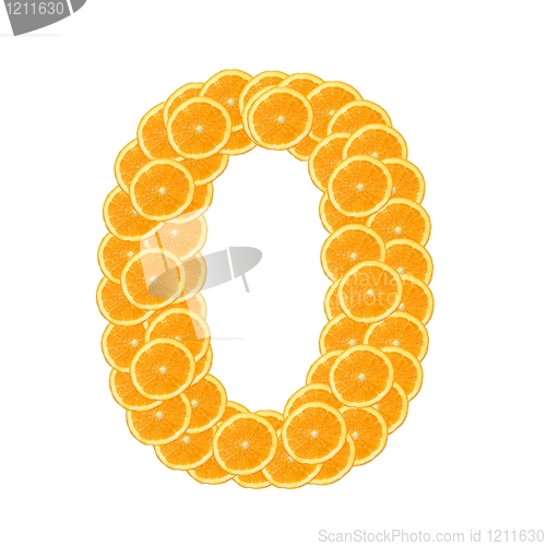 Image of orange fruit alphabet