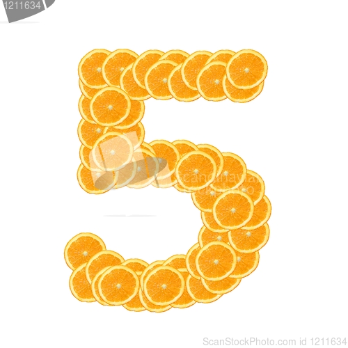 Image of orange fruit alphabet