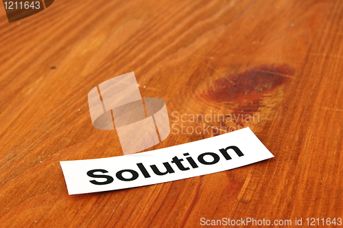 Image of business solution