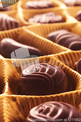 Image of chocolate praline